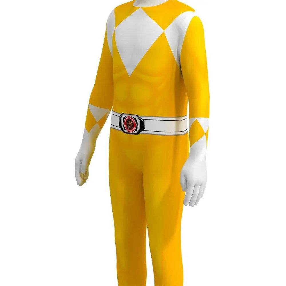 Mighty Morphin Power Rangers Costume Kids Superhero Bodysuit Halloween jumpsuits onesies - zzcosplay