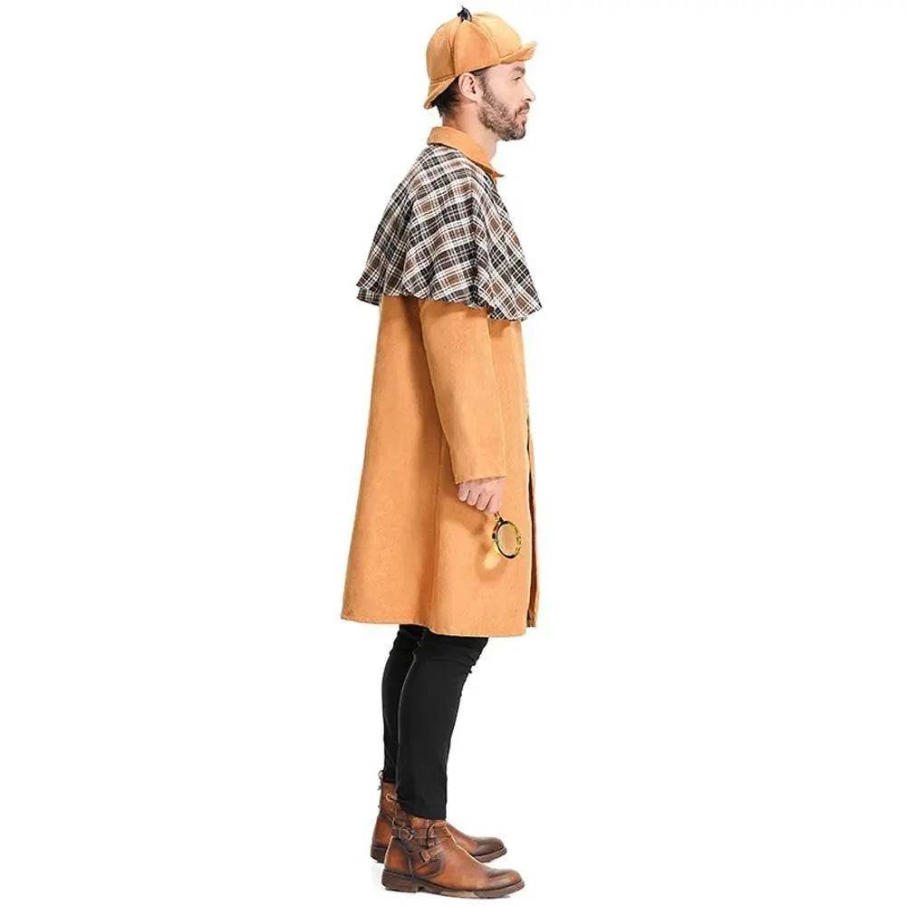 Mystery Game Role Playing Men Detective Adult Cosplay Costume Outfits Carnival Suit - zzcosplay
