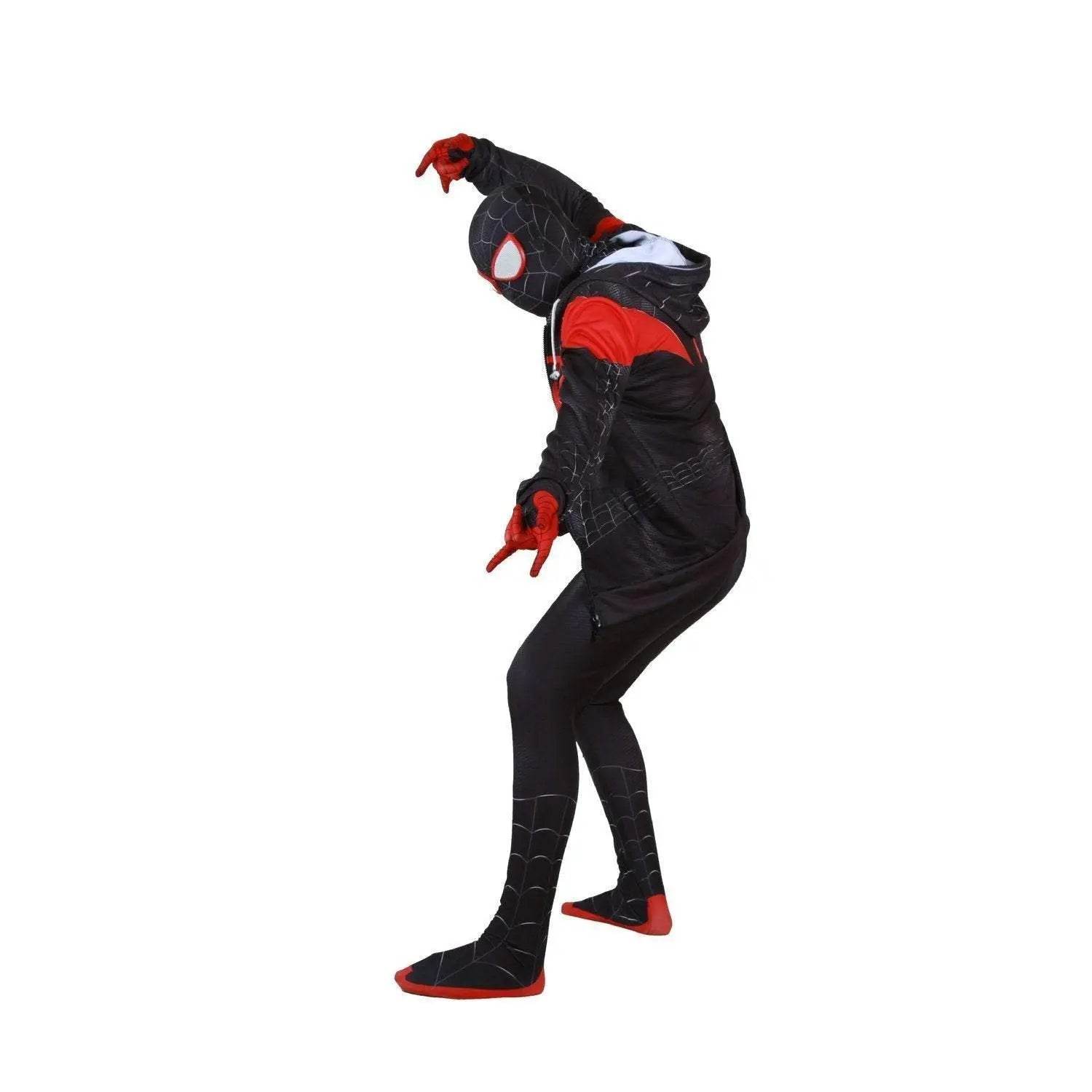 New Age Black Spiderman Miles Hero Cosplay Halloween Costume Sweater - zzcosplay