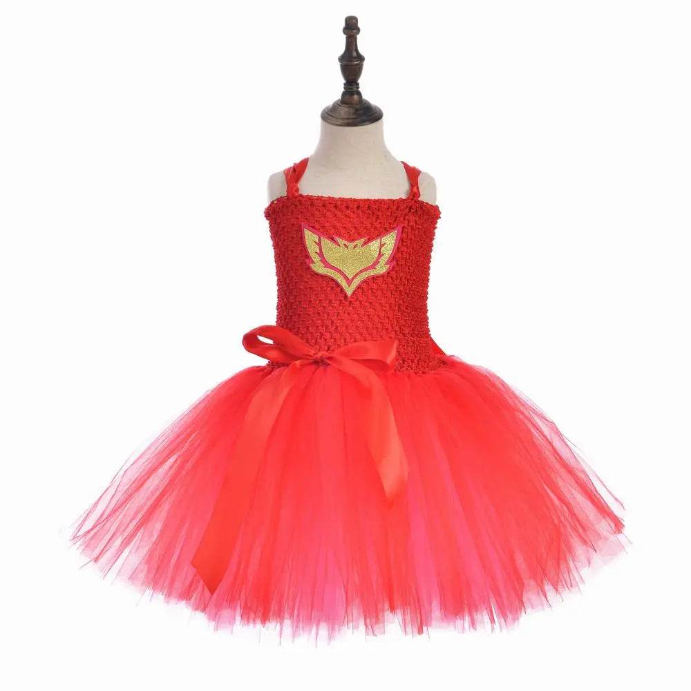 PJ Masks Superhero Cosplay Costumes Halloween Tutu Dress Suits - zzcosplay