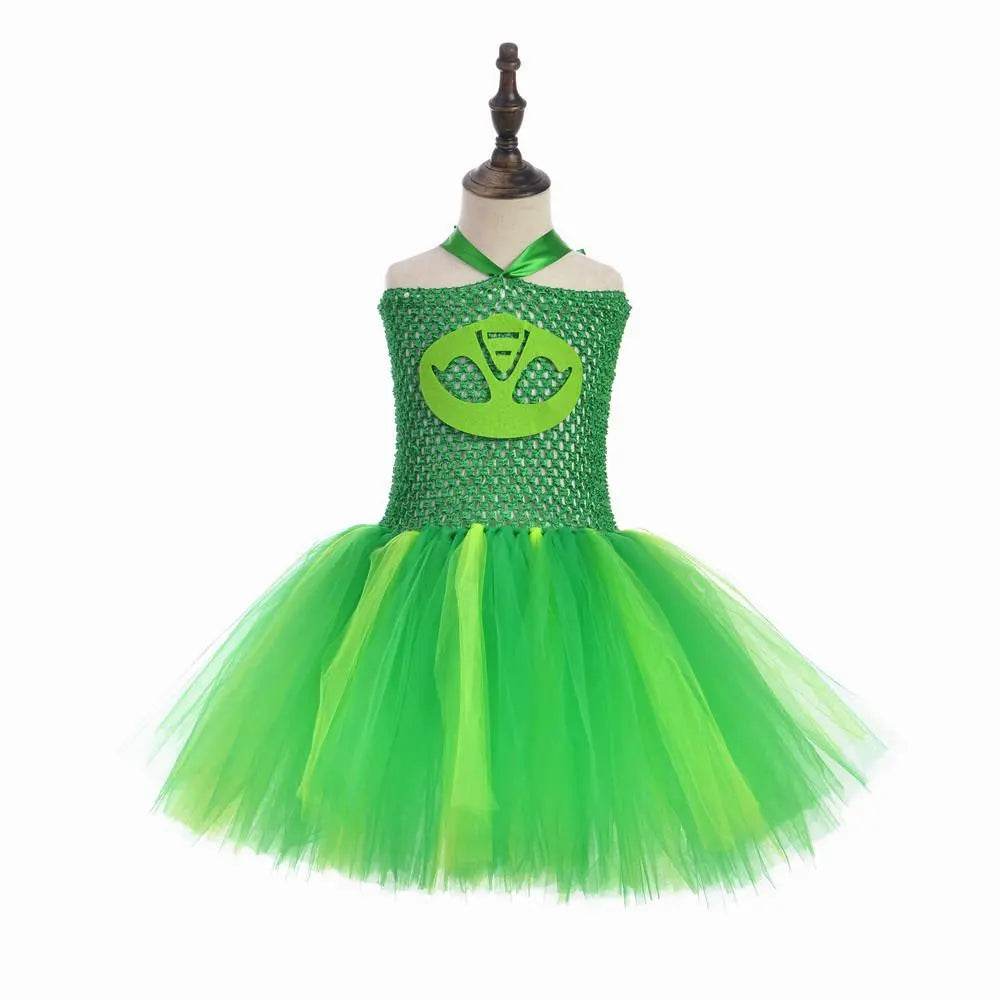 PJ Masks Superhero Cosplay Costumes Halloween Tutu Dress Suits - zzcosplay