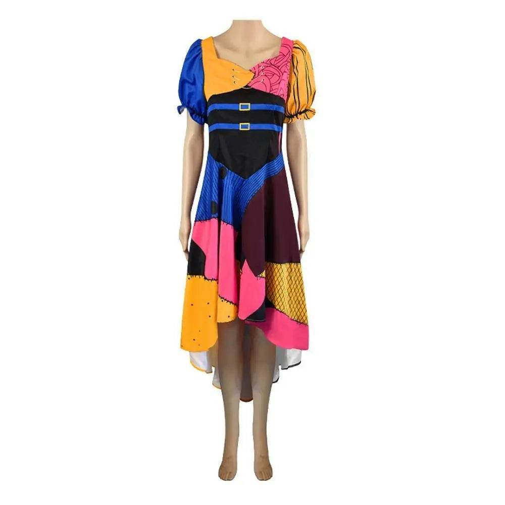 Sally Jack Skellington Finkelstein Costume Dress The Nightmare Before Christmas Halloween - zzcosplay