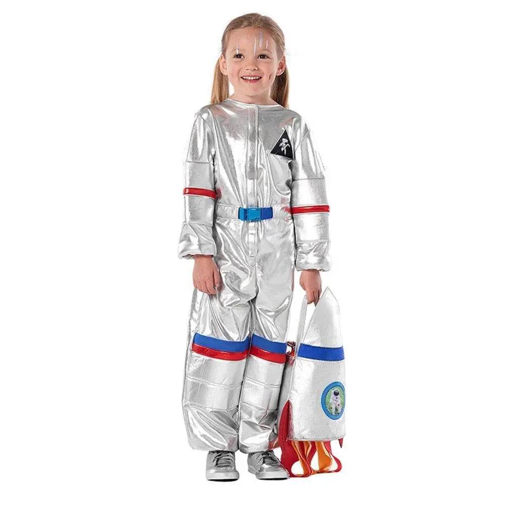 Silver Space Suit Costume Astronaut Pilot Cosplay and Performance Outfit - zzcosplay