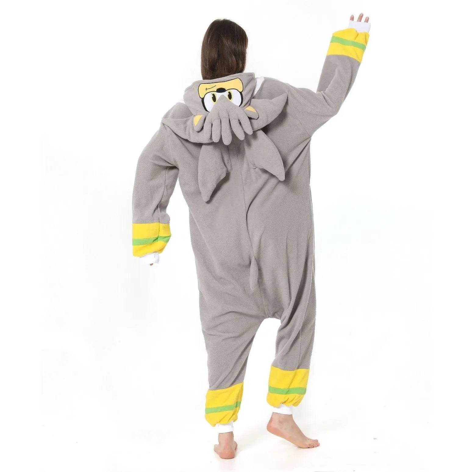 Silver the Hedgehog kigurumi onesies anime pajamas Costume - zzcosplay