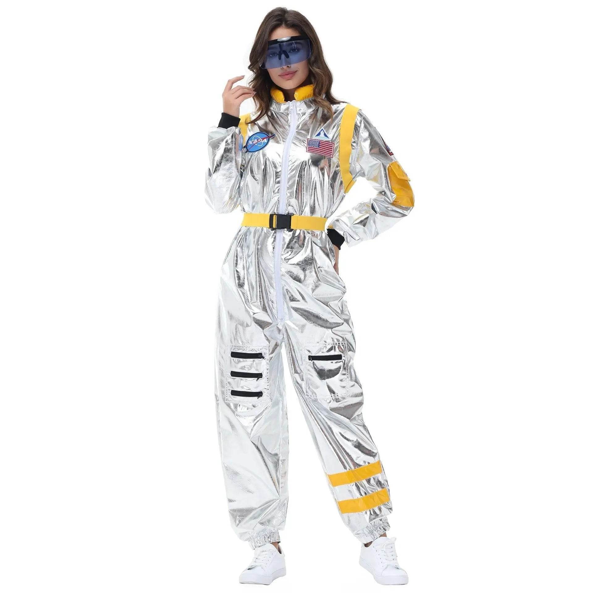 Space Suit Astronaut Couples Costume Carnival Halloween For Women Men - zzcosplay