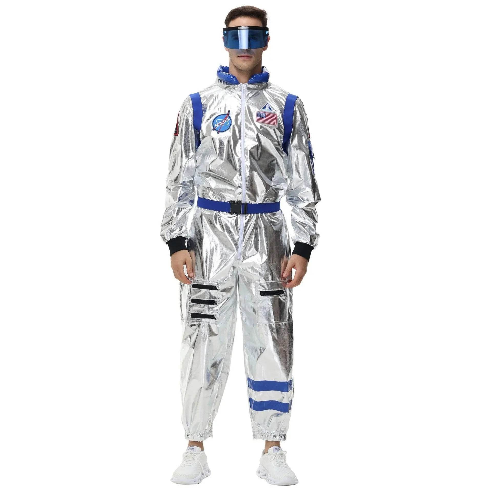 Space Suit Astronaut Couples Costume Carnival Halloween For Women Men - zzcosplay