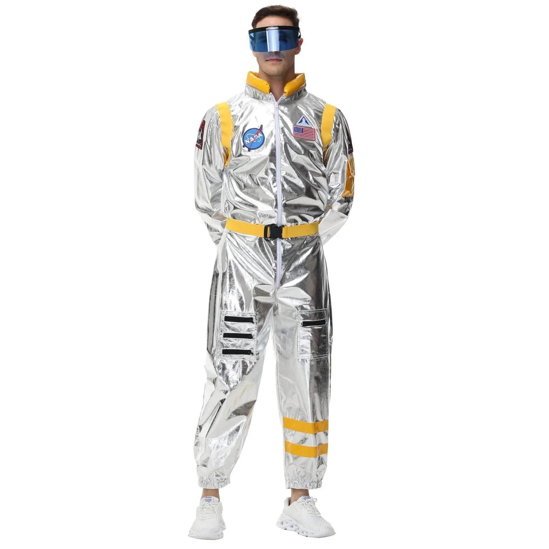 Space Suit Astronaut Couples Costume Carnival Halloween For Women Men - zzcosplay