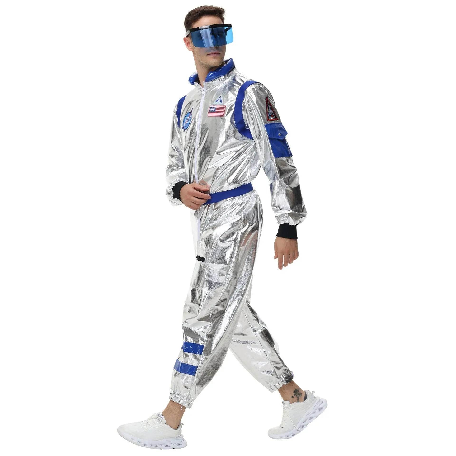 Space Suit Astronaut Couples Costume Carnival Halloween For Women Men - zzcosplay