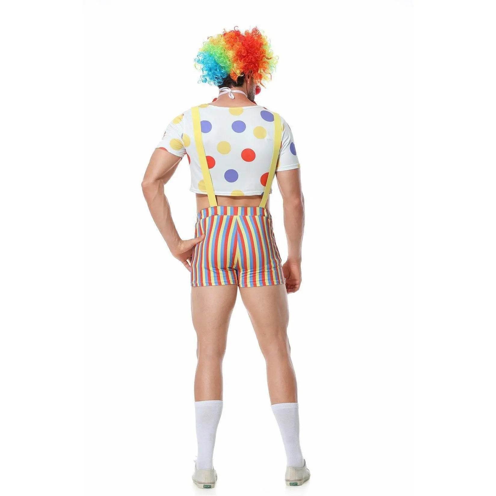 Stag Do Party Fancy Dress Costume Clown For Men - zzcosplay