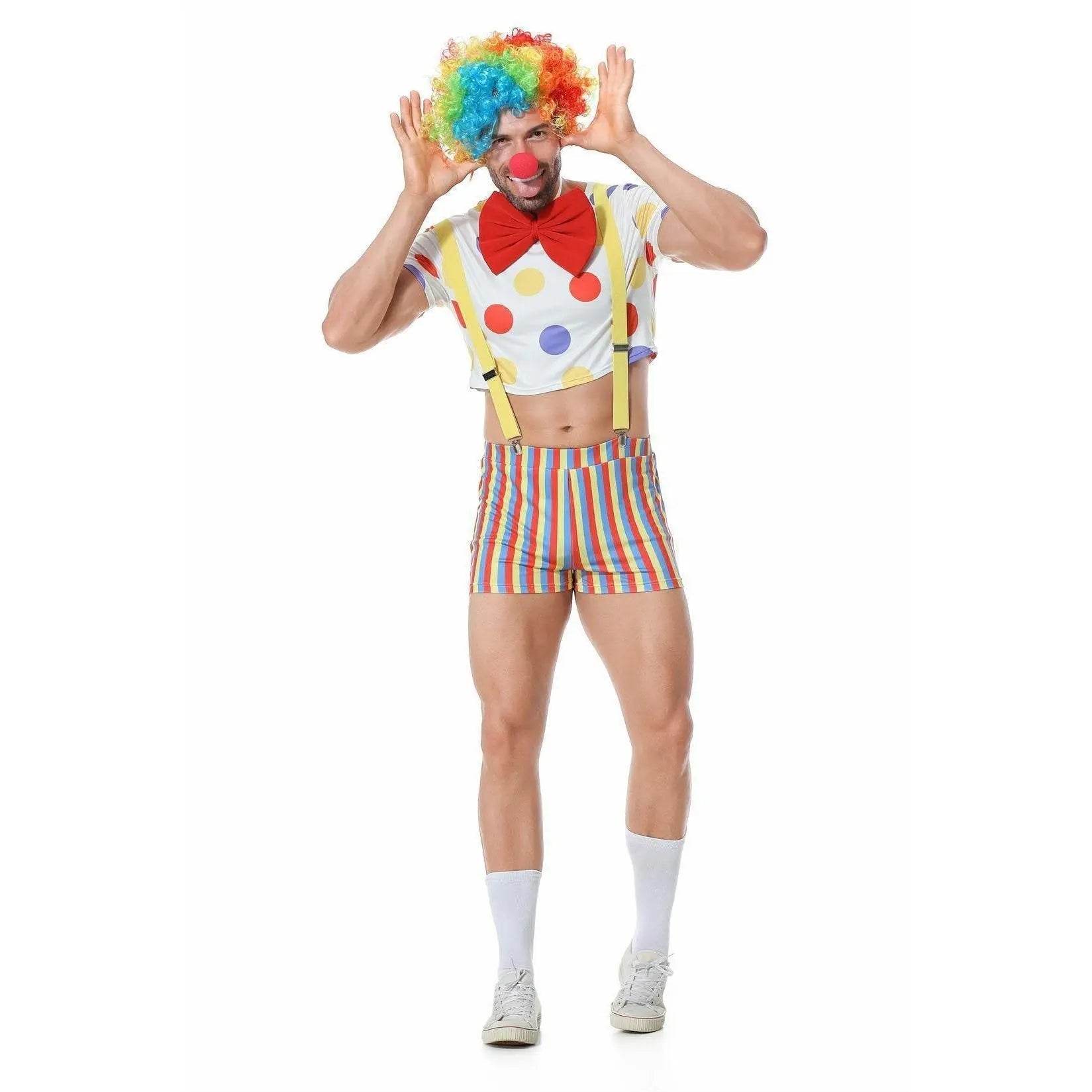 Stag Do Party Fancy Dress Costume Clown For Men - zzcosplay