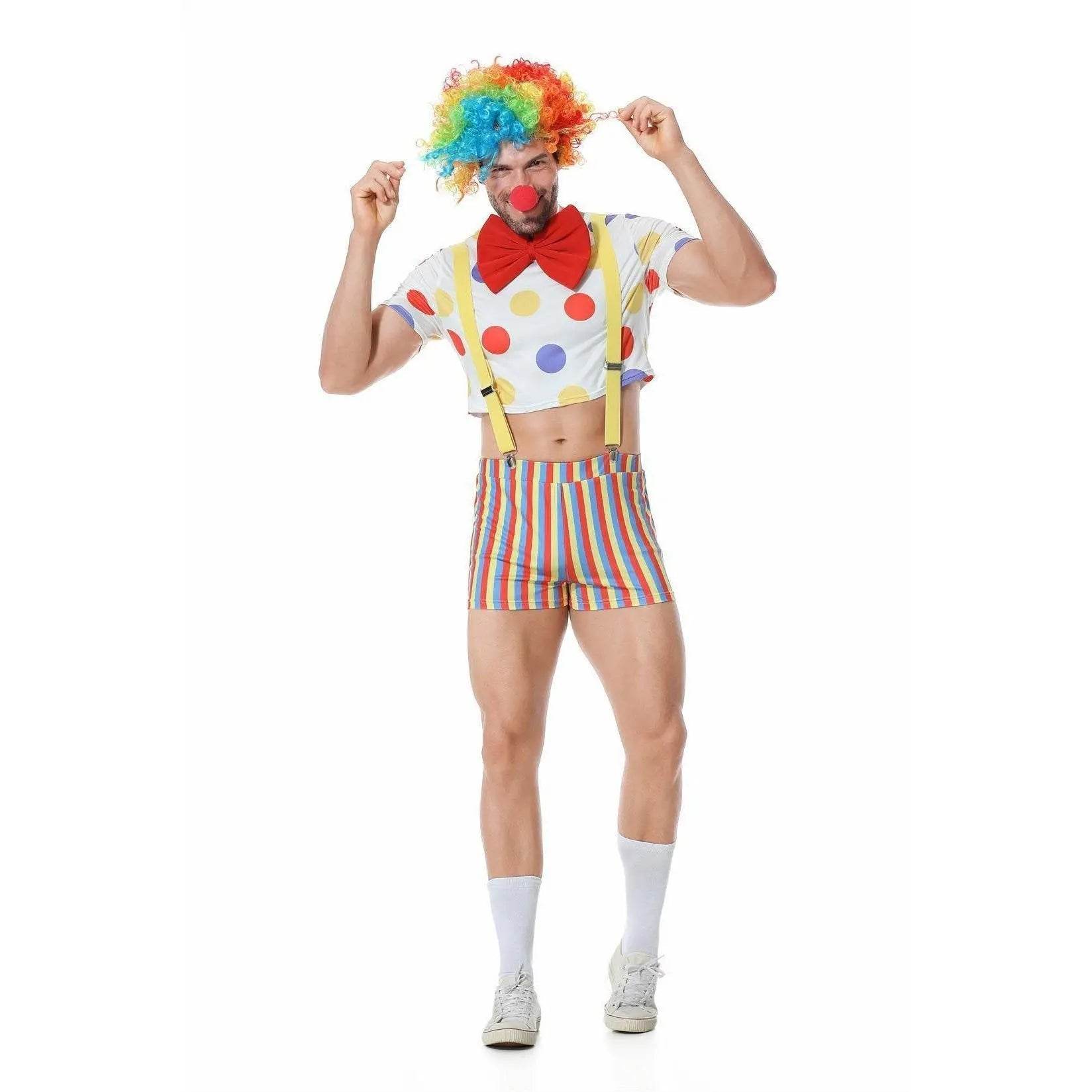 Stag Do Party Fancy Dress Costume Clown For Men - zzcosplay