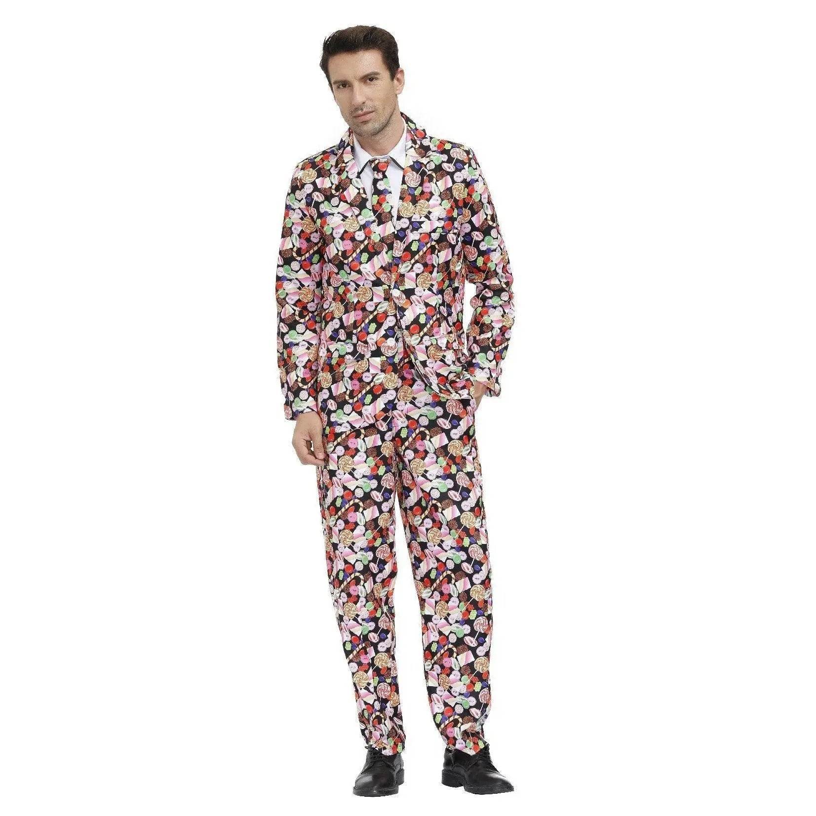 Stag Do Party Fancy Dress Host Printed Suit For Men - zzcosplay