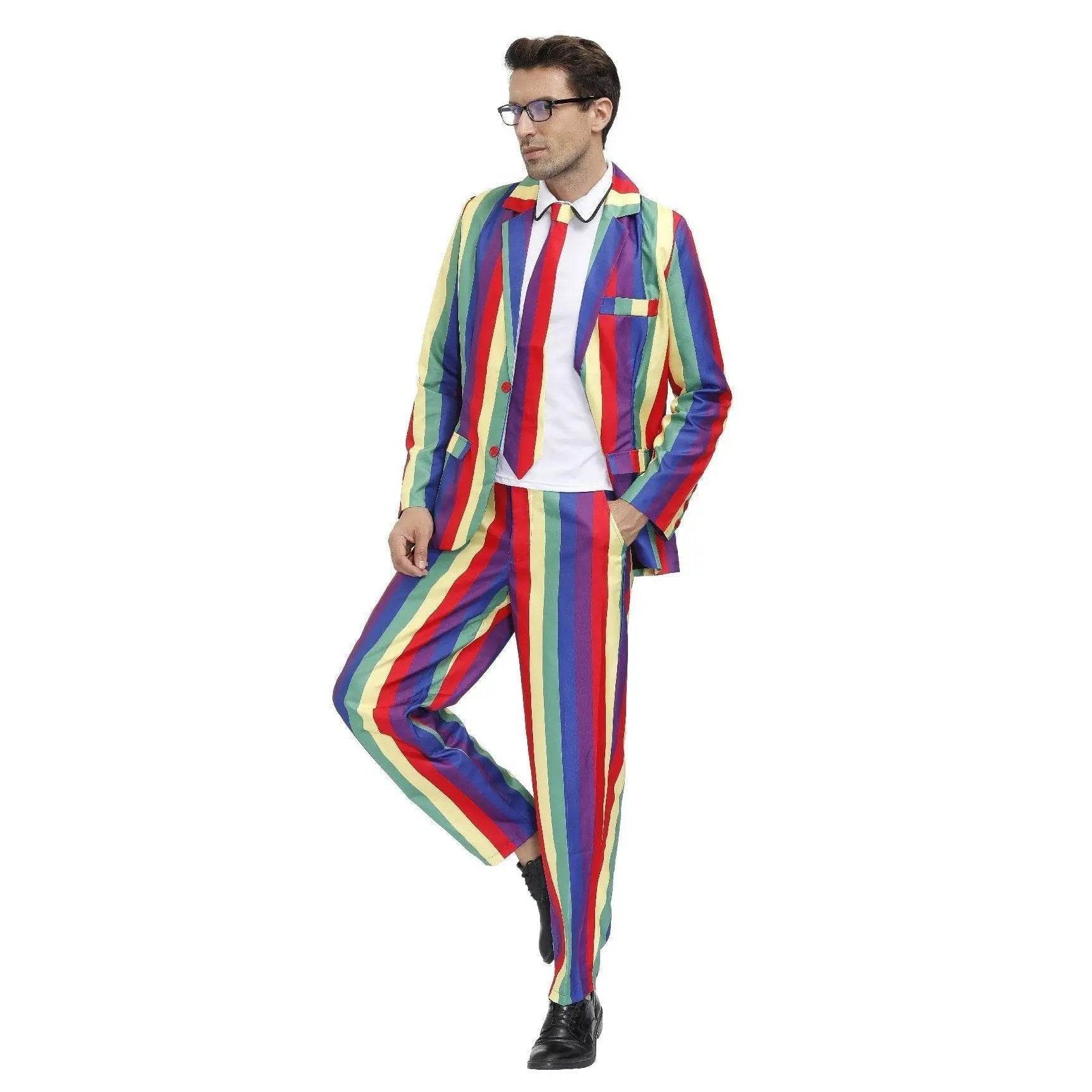 Stag Do Party Fancy Dress Host Printed Suit For Men - zzcosplay