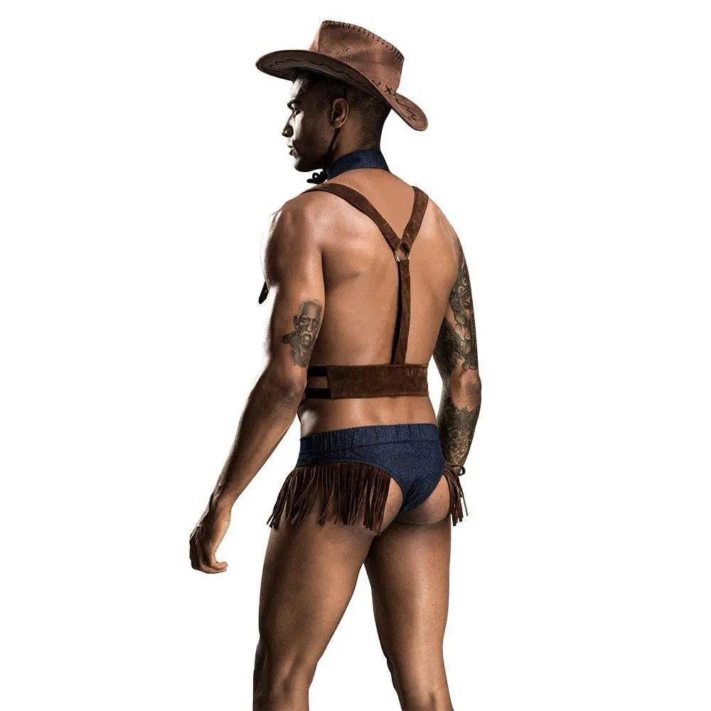 Stag do Cowboy Party Costume Night Club Uniform Adult - zzcosplay