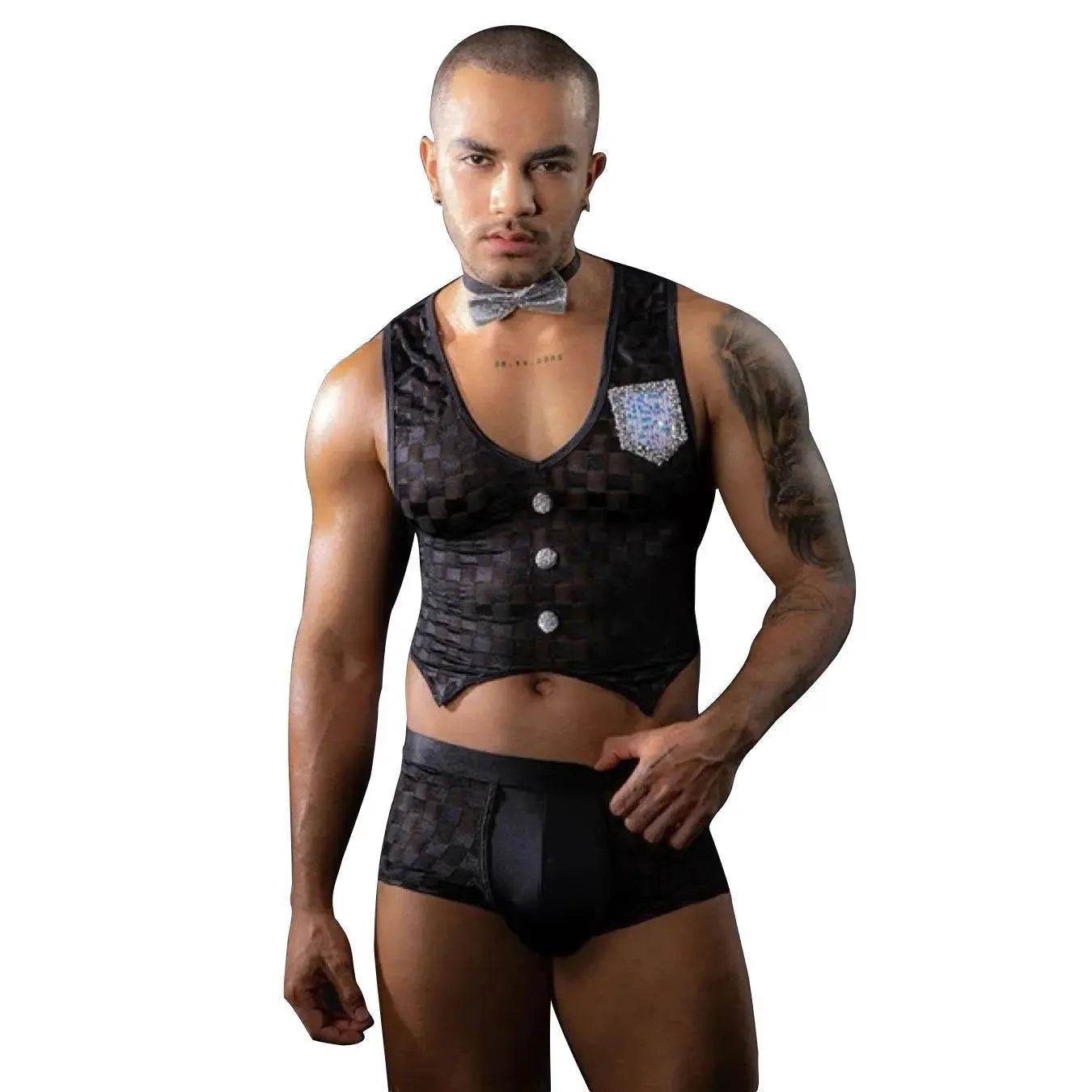 Stag do Male Servant Party Costume Night Club Uniform - zzcosplay