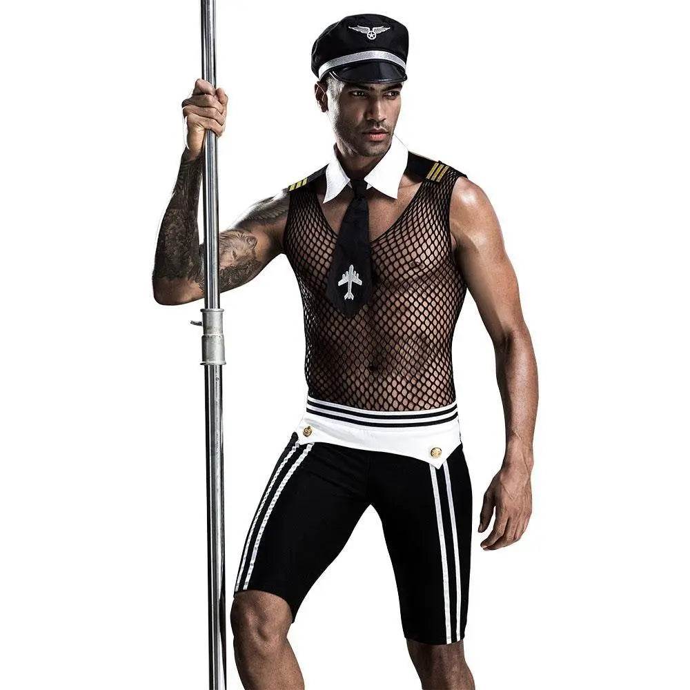 Stag do Police Pilot Party Costume Nightclub Uniform - zzcosplay