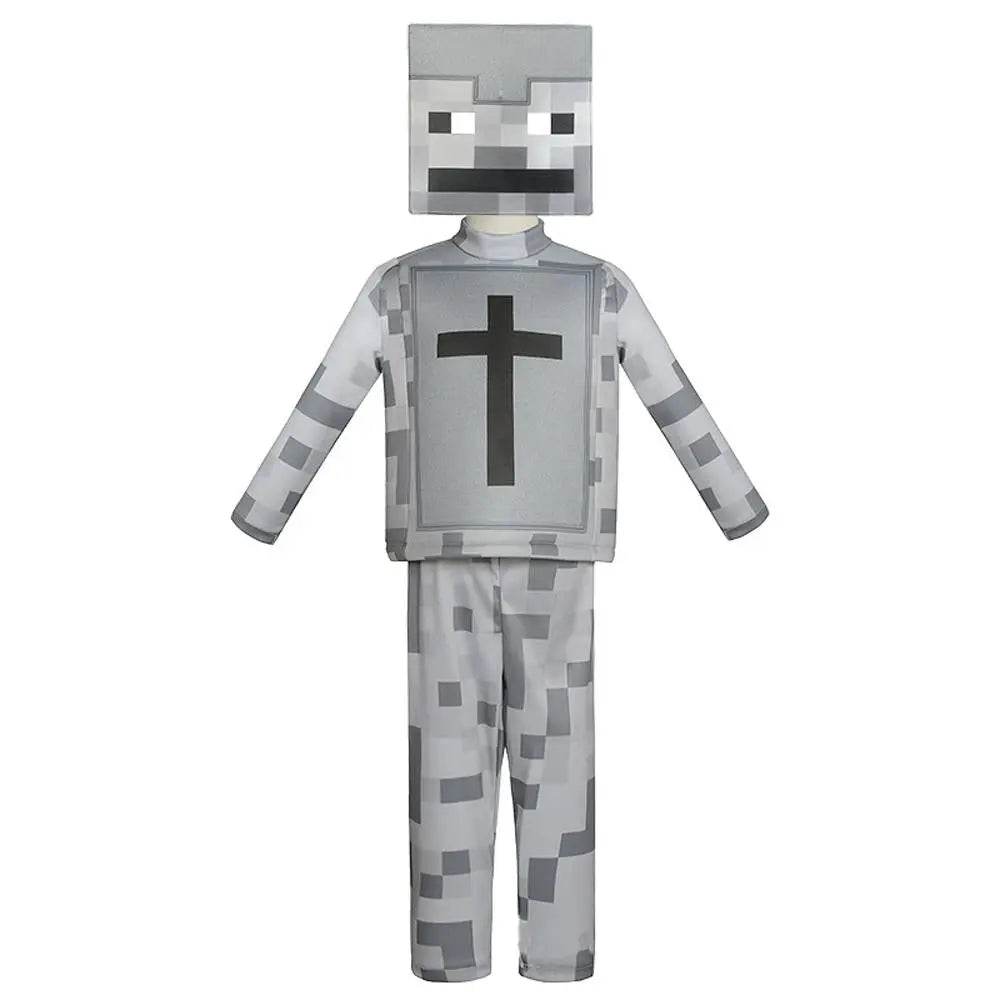 Steve Costume Minecraft Herobrine Notch Alex Cosplay Stage Game Costumes Suits For Kids - zzcosplay