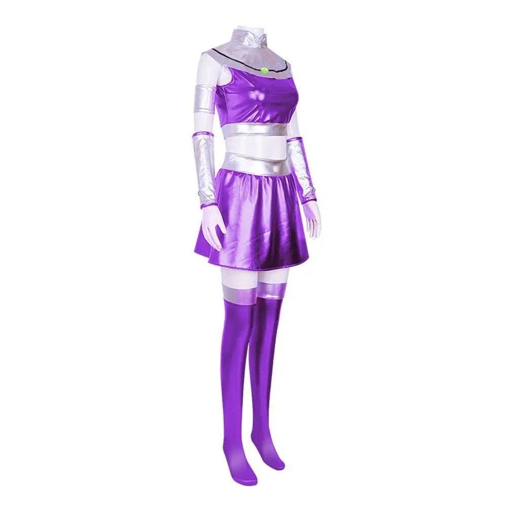Teen Titans Cosplay Costume Princess Koriand'r Anime Suit Outfit Sets Up For Adults - zzcosplay