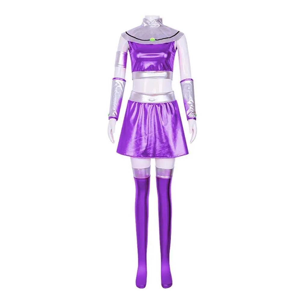 Teen Titans Cosplay Costume Princess Koriand'r Anime Suit Outfit Sets Up For Adults - zzcosplay