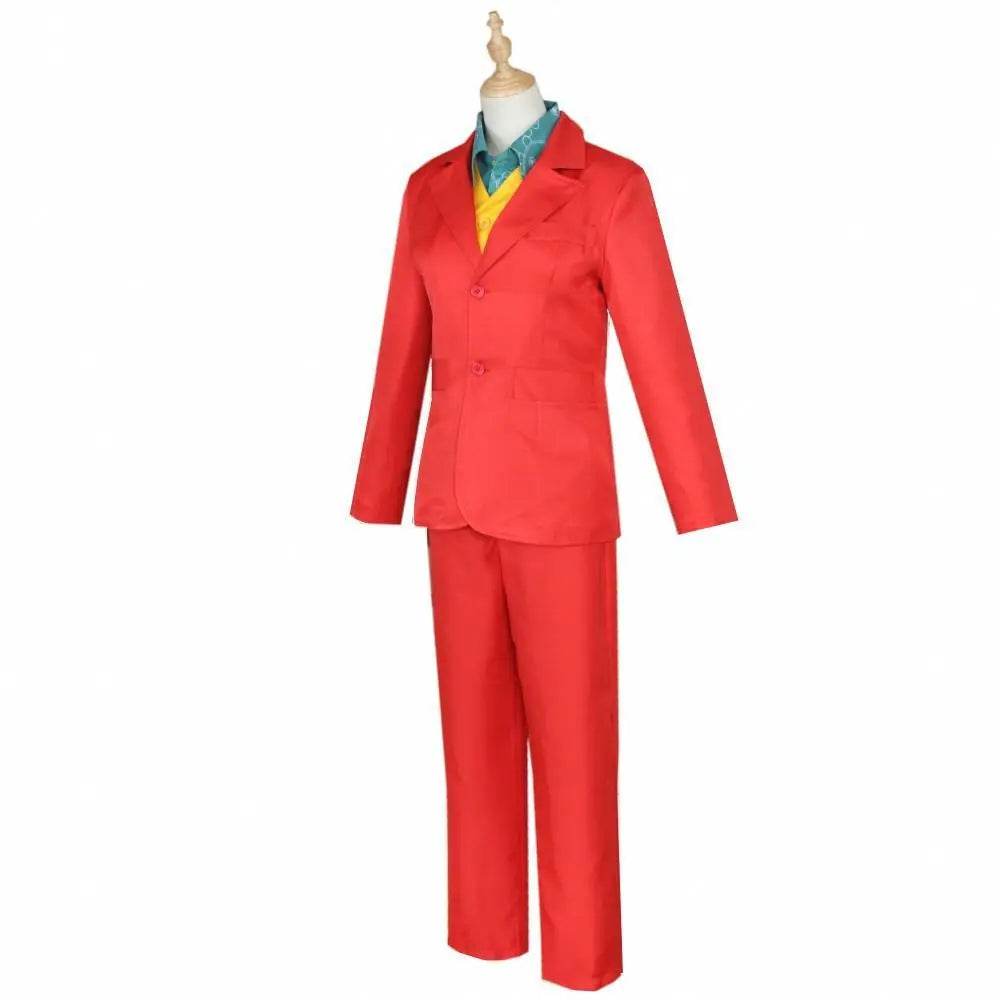 The Joker Cosplay Costume Halloween Party Joaquin Phoenix Clown Outfit Suit for Men - zzcosplay