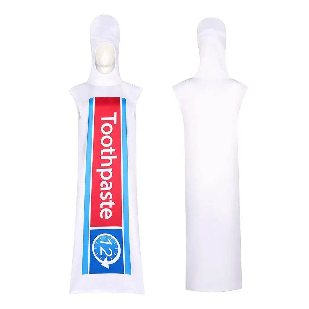 Toothpaste Toothbrush Funny Costume Halloween Cosplay For Adults - zzcosplay