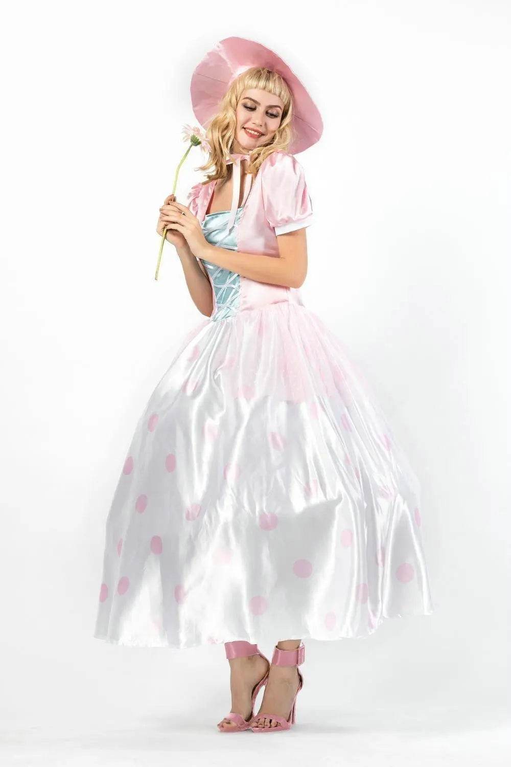 Toy Story 4 Adult Little Bo Peep Costume Cosplay Women Dress Halloween - zzcosplay