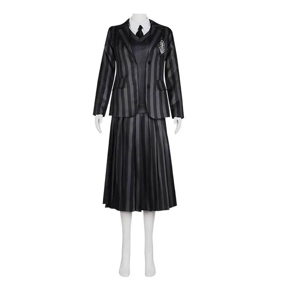 Wednesday Costume The Addams Family Cosplay Costumes Skirt Suit For Women - zzcosplay