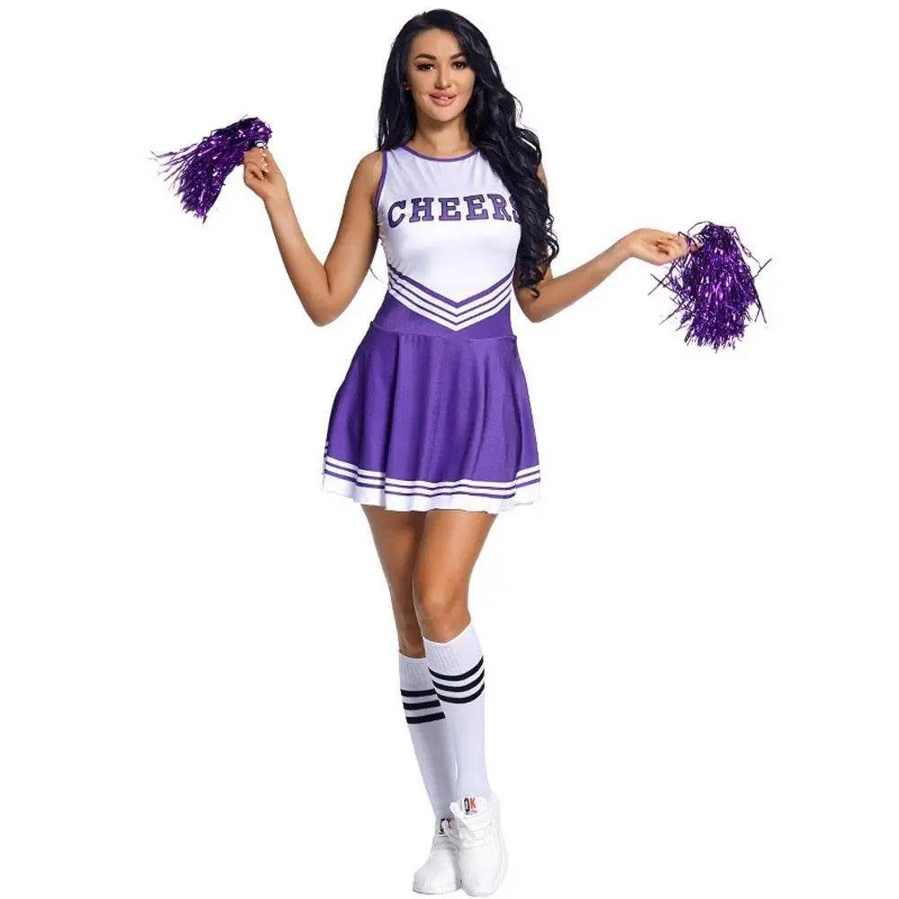 World Cup cheerleaders uniforms Costume football baby with socks - zzcosplay