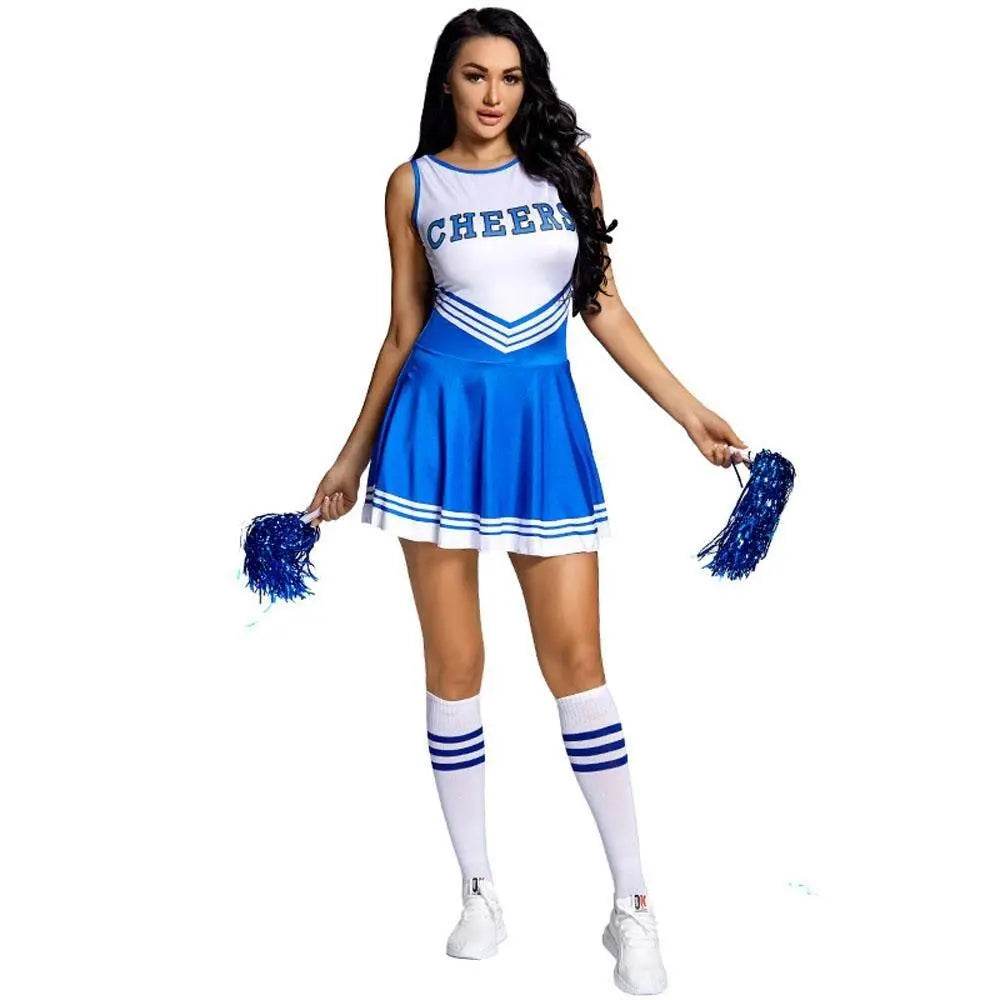 World Cup cheerleaders uniforms Costume football baby with socks - zzcosplay