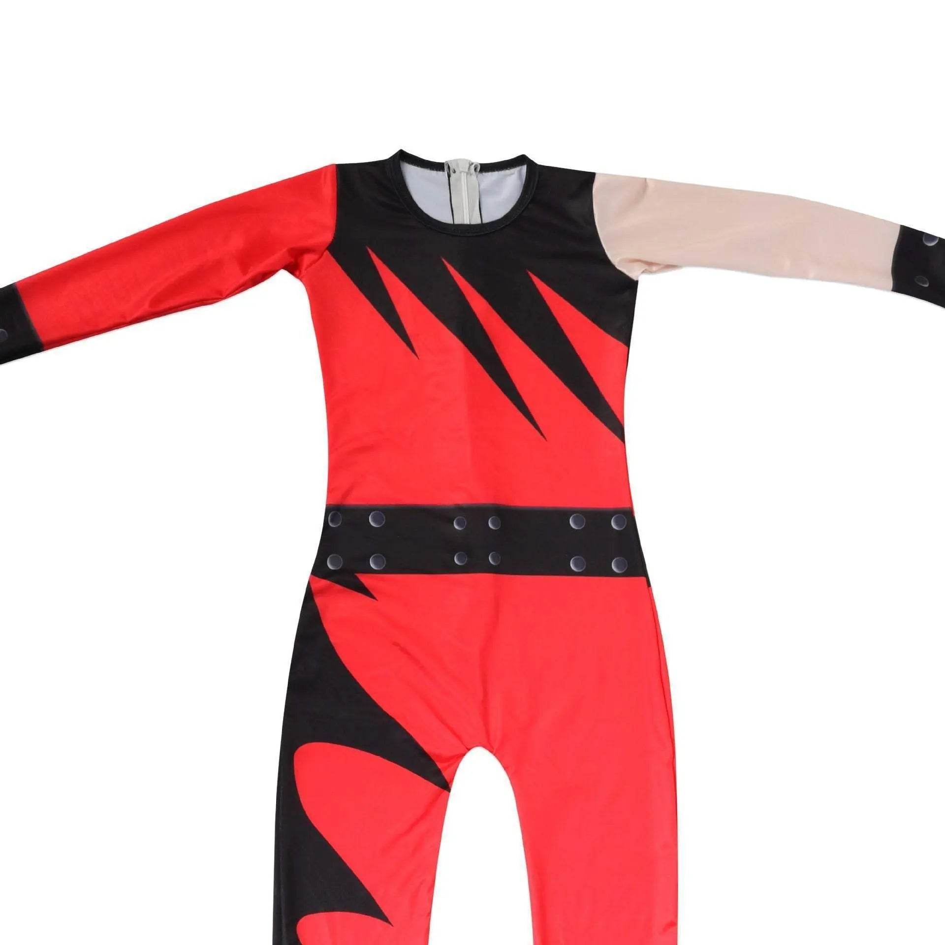 Wrestler Kane Cosplay Costume Jumpsuit Romper Outfit Stage Performance Party Halloween for Kids Boys - zzcosplay