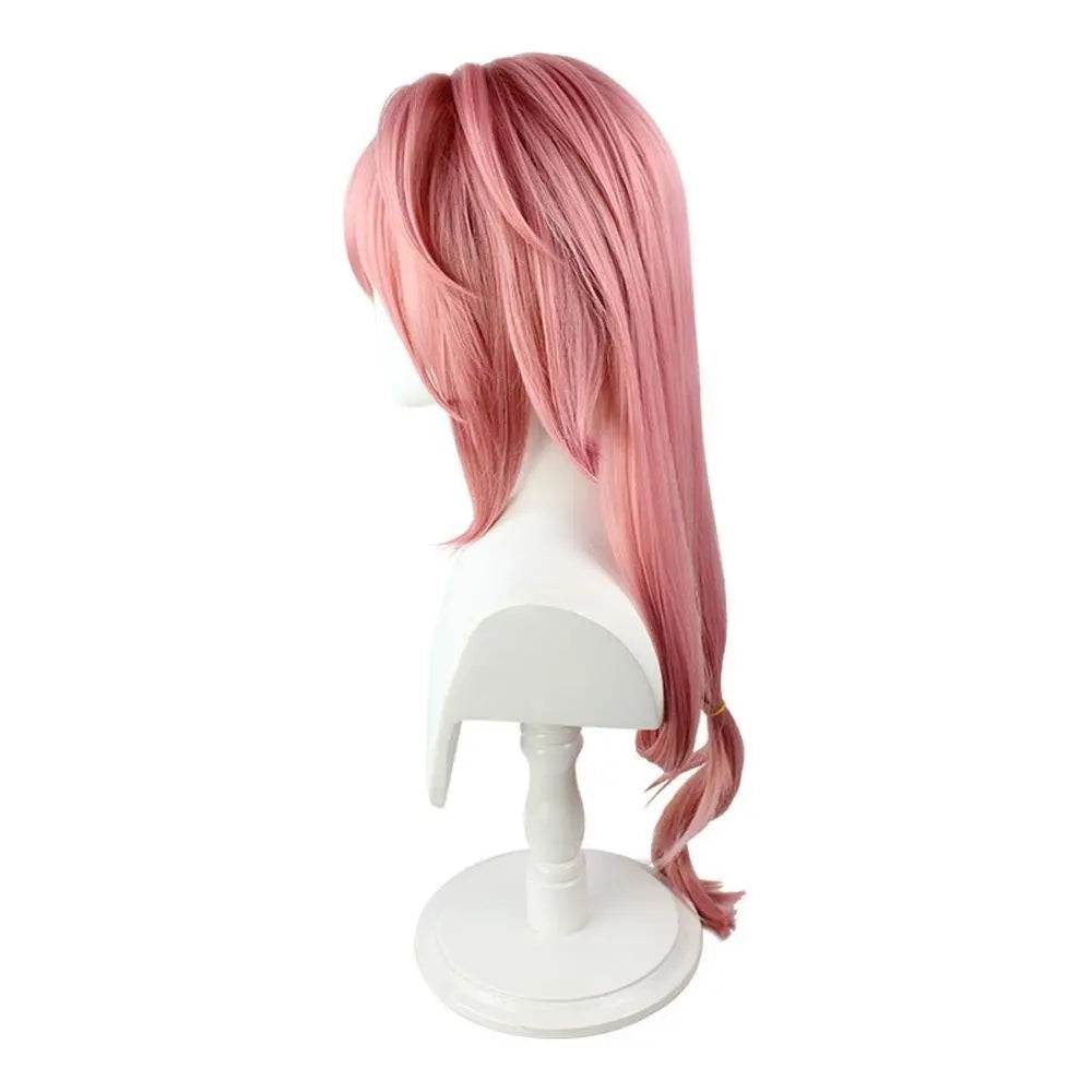 Yae Miko Wig Genshin Impact Pink side upturned cosplay long Wigs for women - zzcosplay