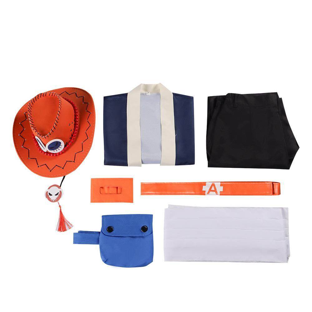 Animation costume Nautical King Fire Fist Ace full cosplay costume stage performance - zzcosplay