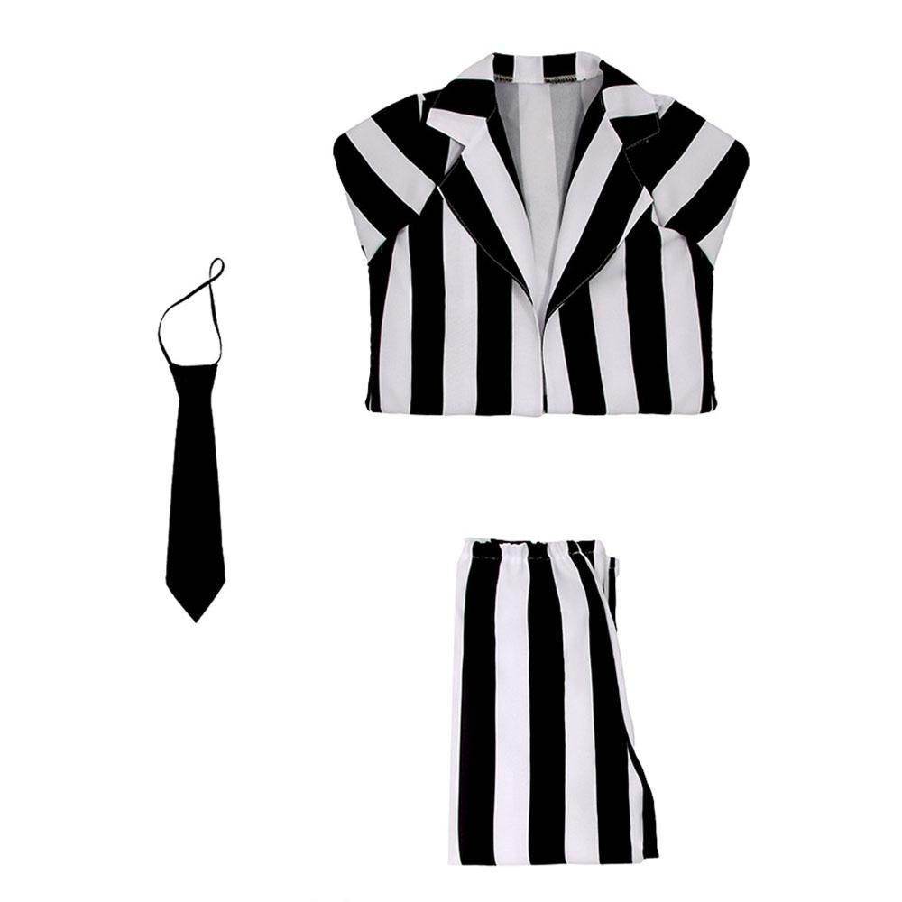 Beetlejuice Family Cosplay Costume Halloween Matching Outfits for Kids - zzcosplay