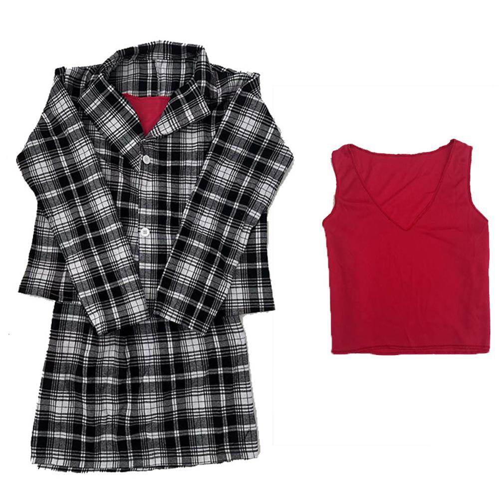 Clueless Dionne Costume School Uniform Dress Outfit Cosplay Halloween - zzcosplay