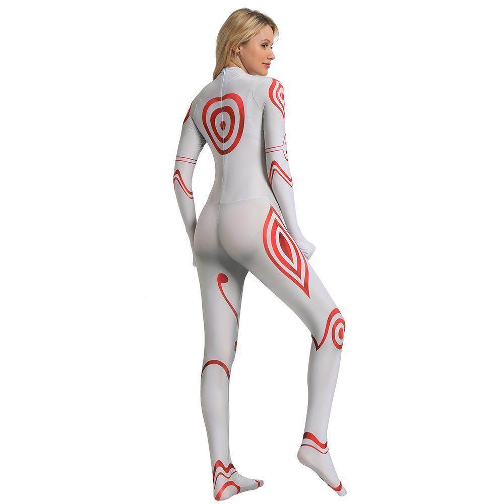 Deadman Wonderland Shiro Cosplay Costume Zentai Bodysuit for Halloween Party - zzcosplay