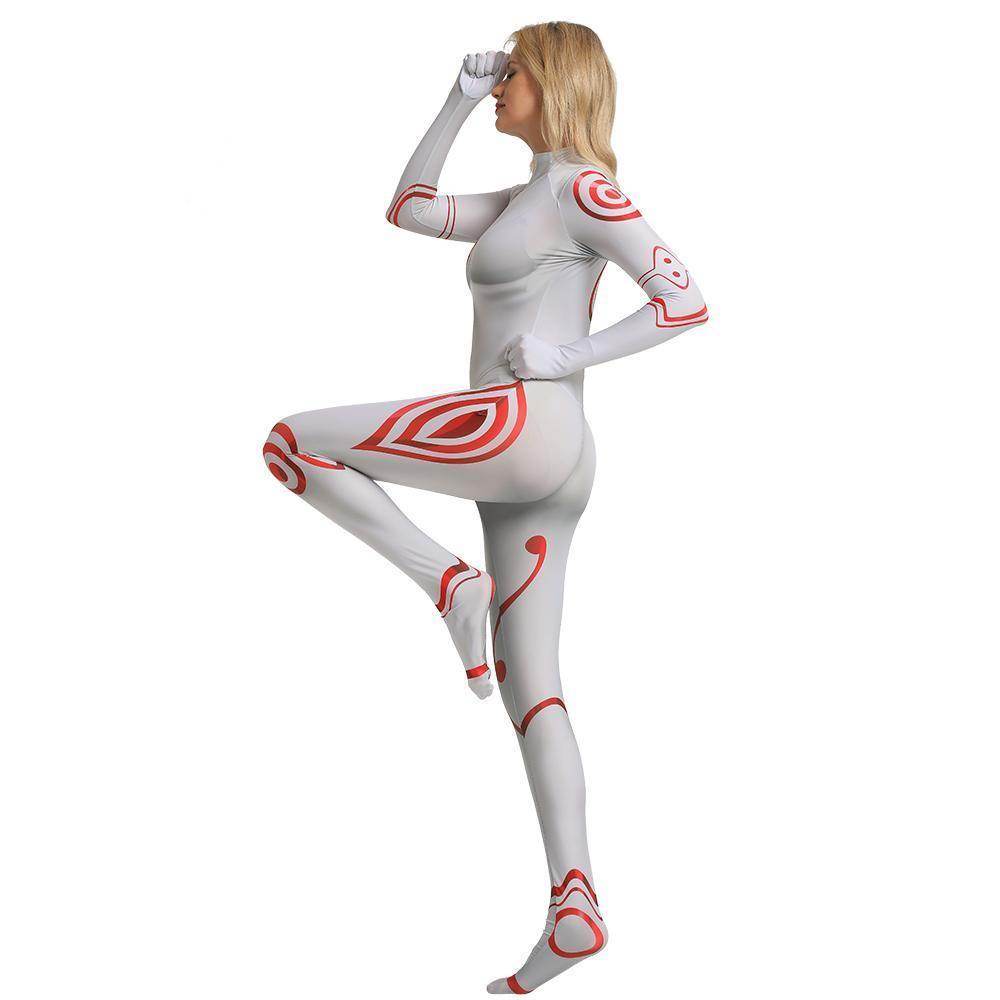Deadman Wonderland Shiro Cosplay Costume Zentai Bodysuit for Halloween Party - zzcosplay