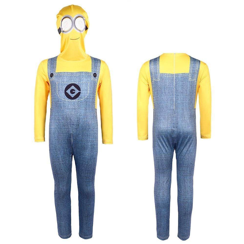 Despicable Me Minion Costume Cosplay Halloween Masquerade Party Halloween Full Set - zzcosplay