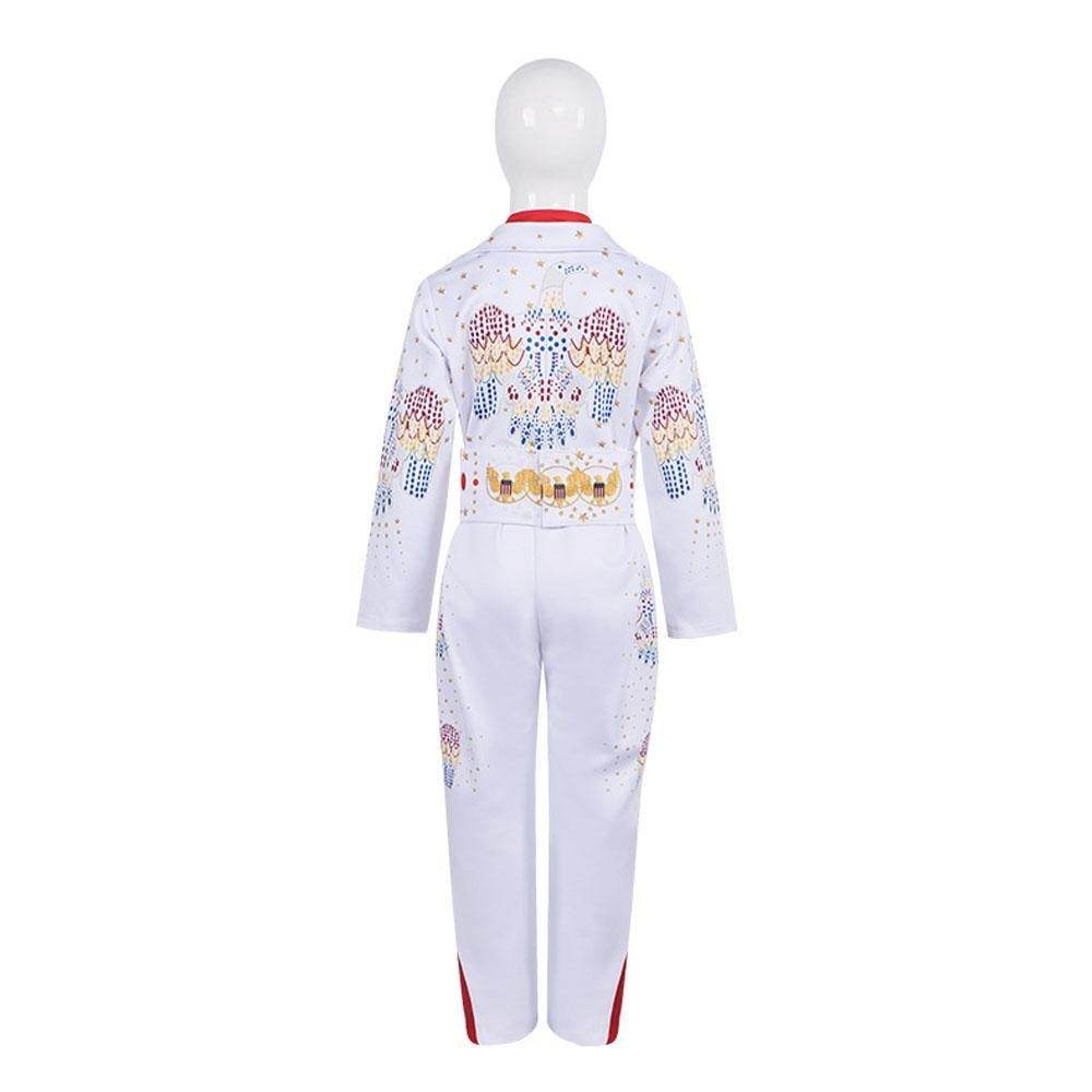 Elvis Presley Rock Singer Cosplay Costume for Halloween and Stage Performances Adult and Children - zzcosplay