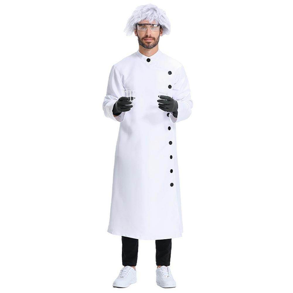 Frankenstein Mad scientist Professional Lab Coat Halloween Party Cosplay Set - zzcosplay