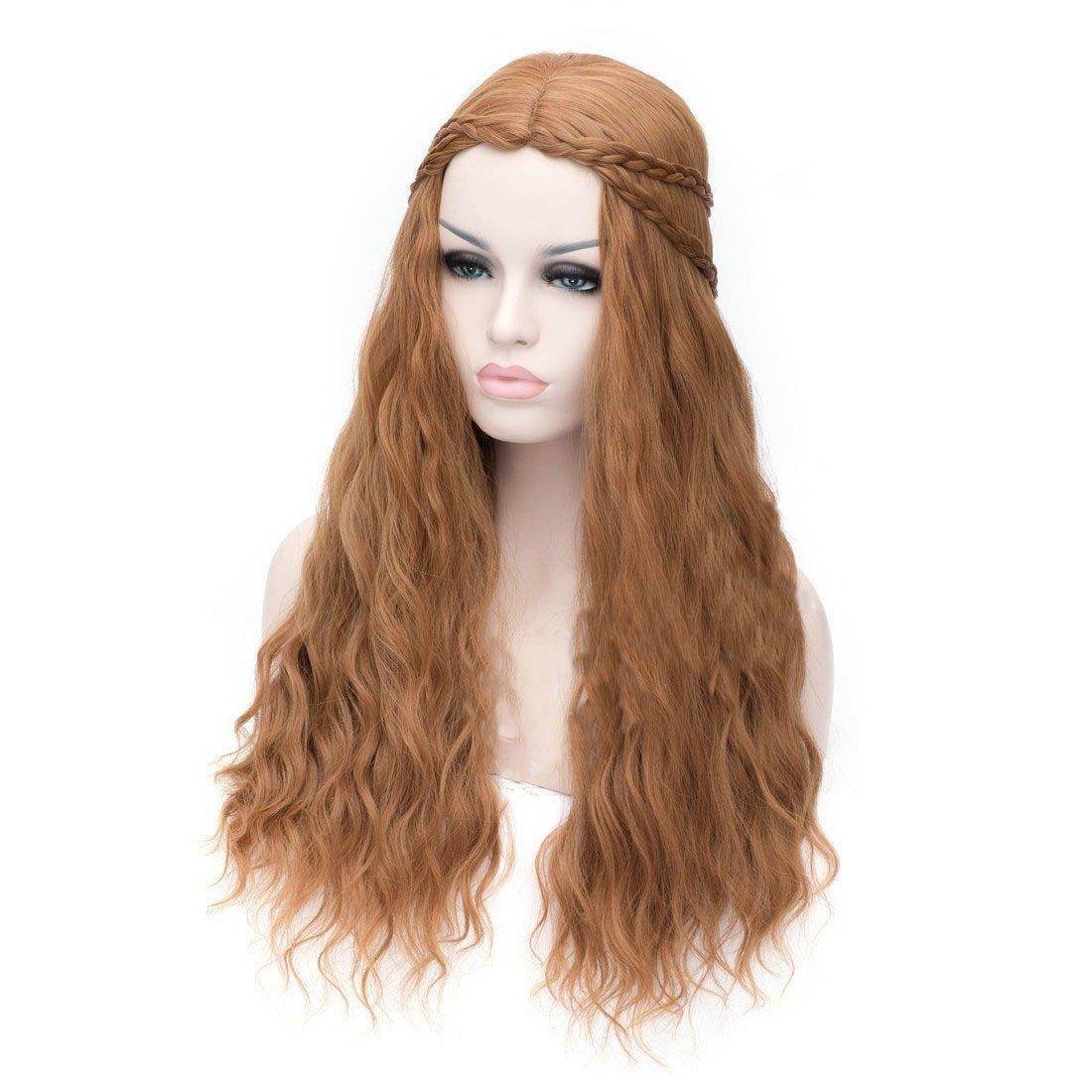 Game of Thrones Cersei Lannister Gold Long Curly Hair Cosplay Wig - zzcosplay