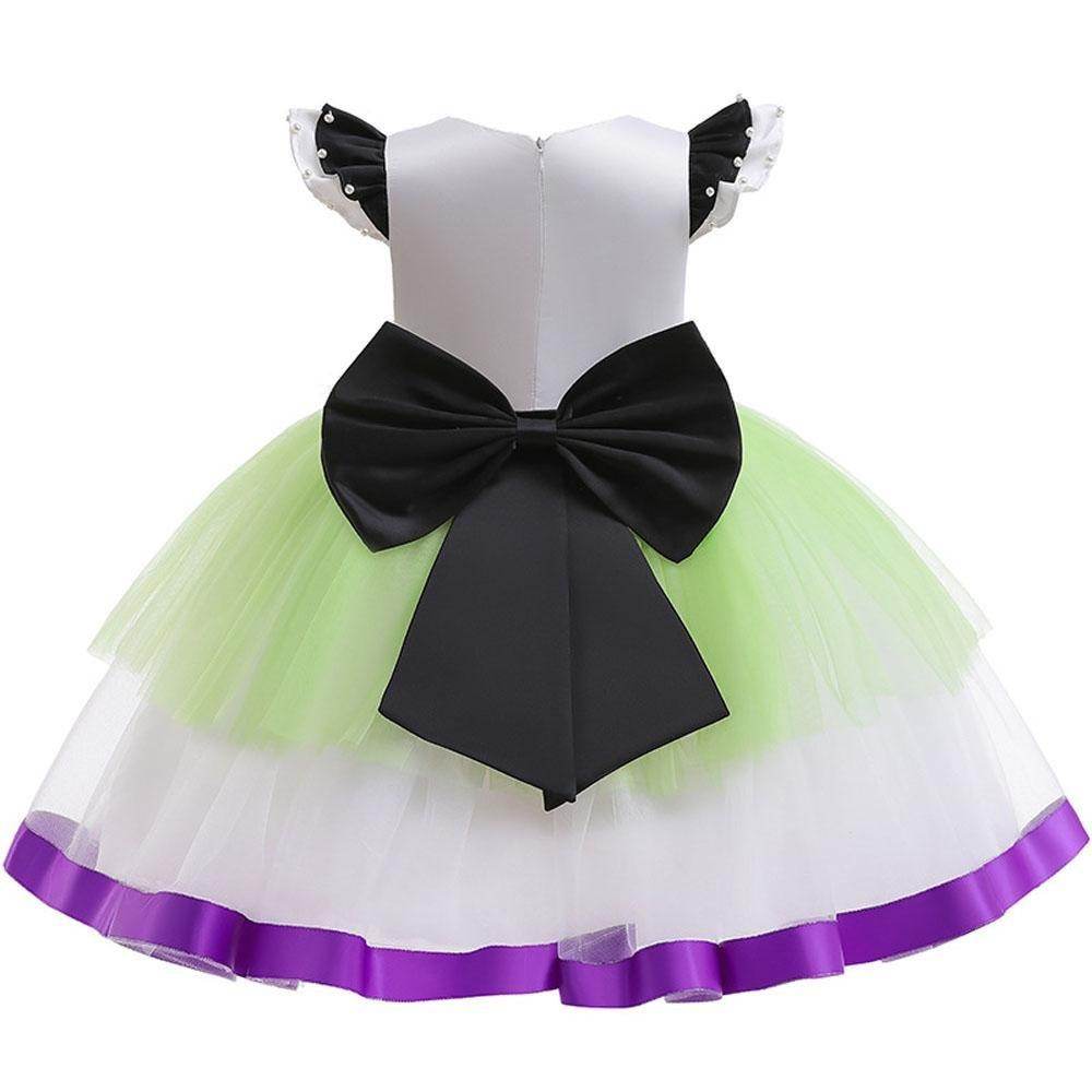 Girls' Buzz Lightyear Princess Dress Beaded Patchwork Party Gown - zzcosplay