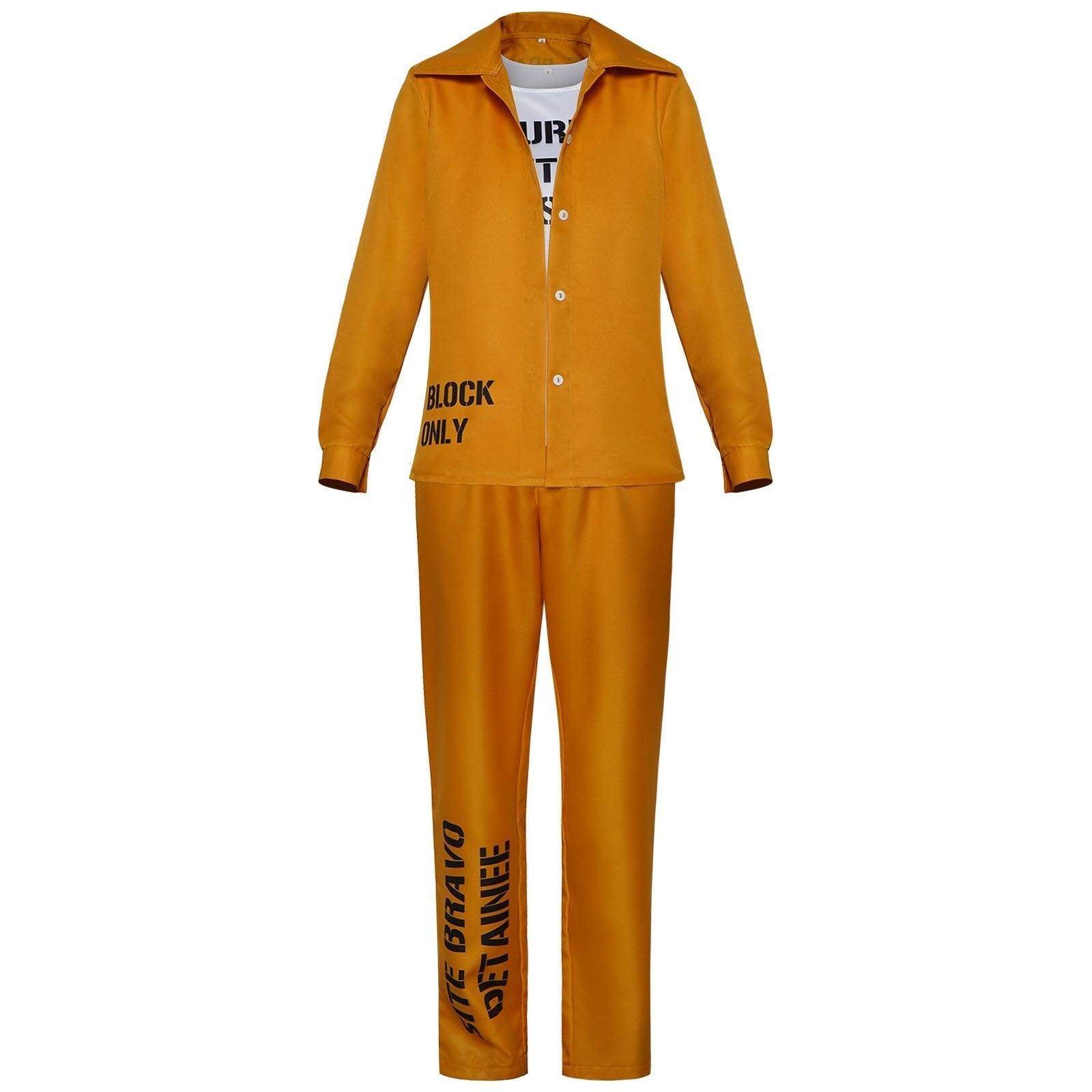 Halloween suicide squad clown Harley Quinn female prison uniform costumes - zzcosplay