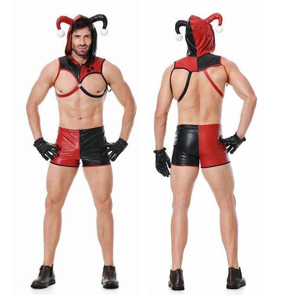 Harley Quinn Suicide Squad Joker Costume Cosplay Nightclub Halloween For Men Lingiere - zzcosplay