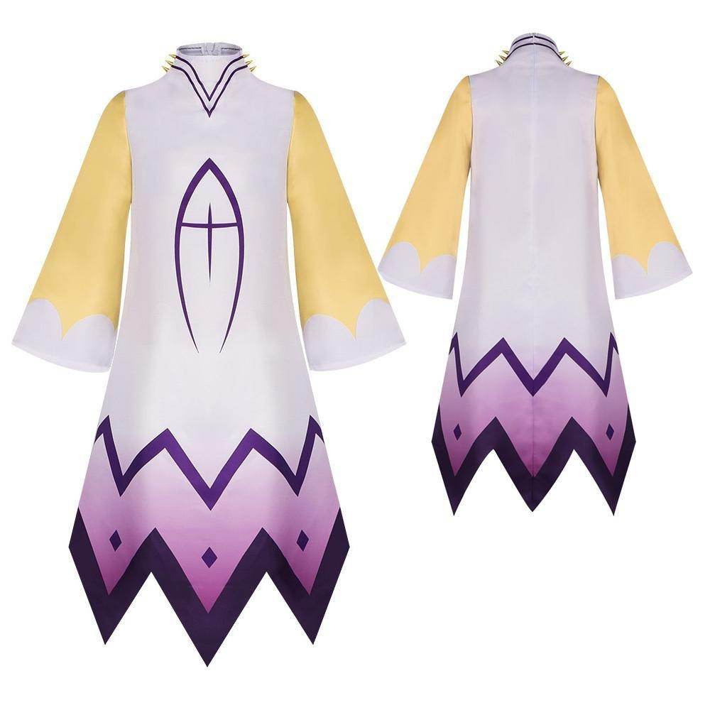 Hazbin Hotel Adam Cosplay Adam Robe Gloves Outfit Halloween - zzcosplay