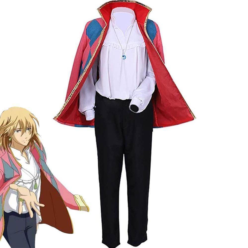 Howl Cosplay Costume Daily Anime Clothes Howl's Moving Castle Halloween Show Outfits for Adults - zzcosplay