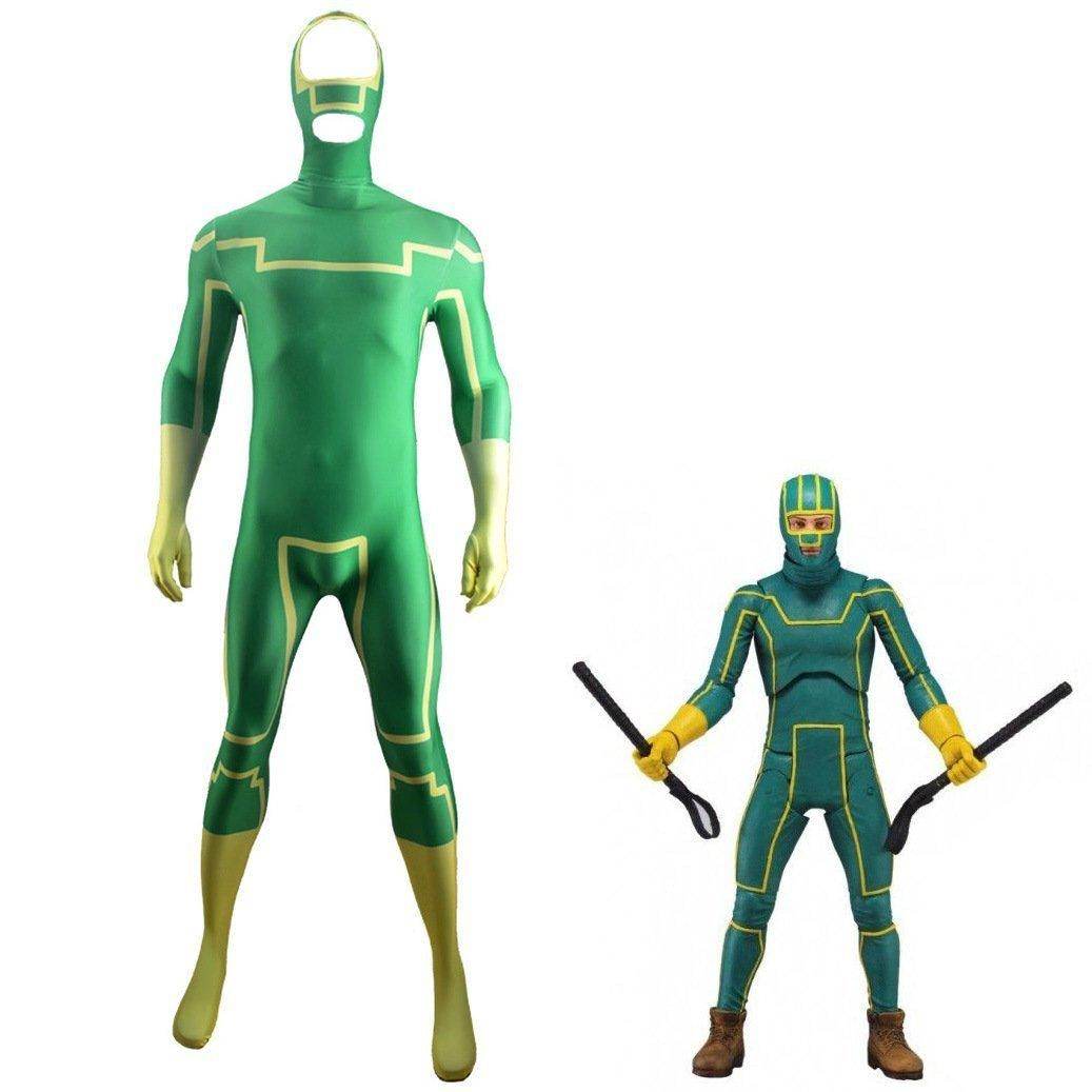 Kick-Ass Ass Kicker Cosplay Costume jumpsuit Halloween costume Zentai Costume for adult and kids - zzcosplay