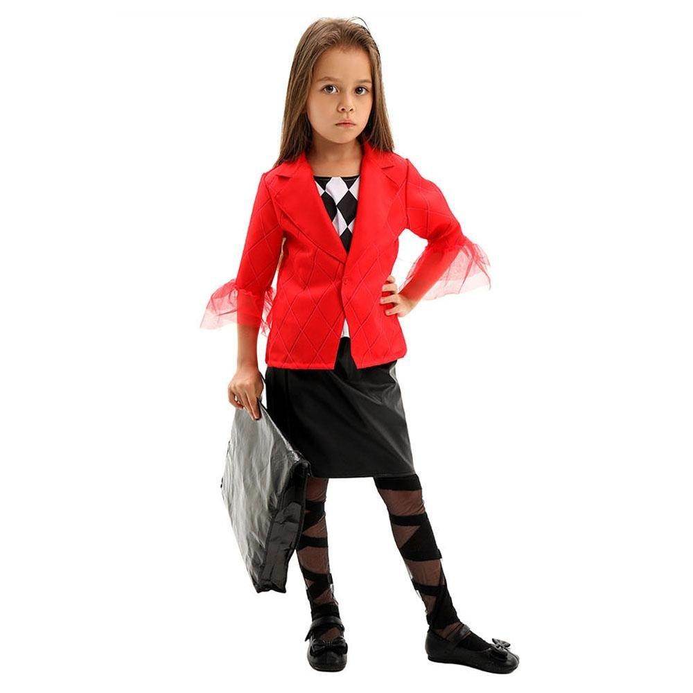 Kids Joker 2 Costume Double Delusion Role Playing Harley Quinn Cosplay Halloween - zzcosplay