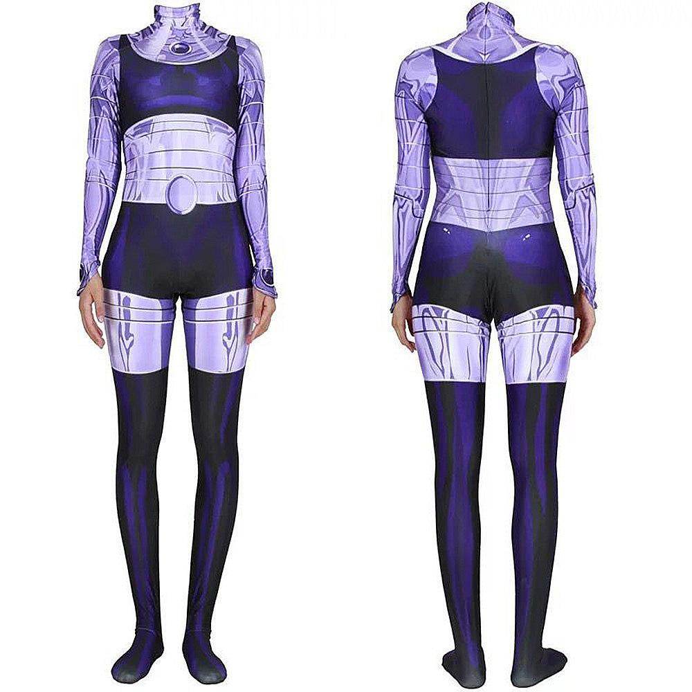 Komand'r Blackfire Costume Jumpsuit Bodysuit Titans Cosplay Halloween - zzcosplay