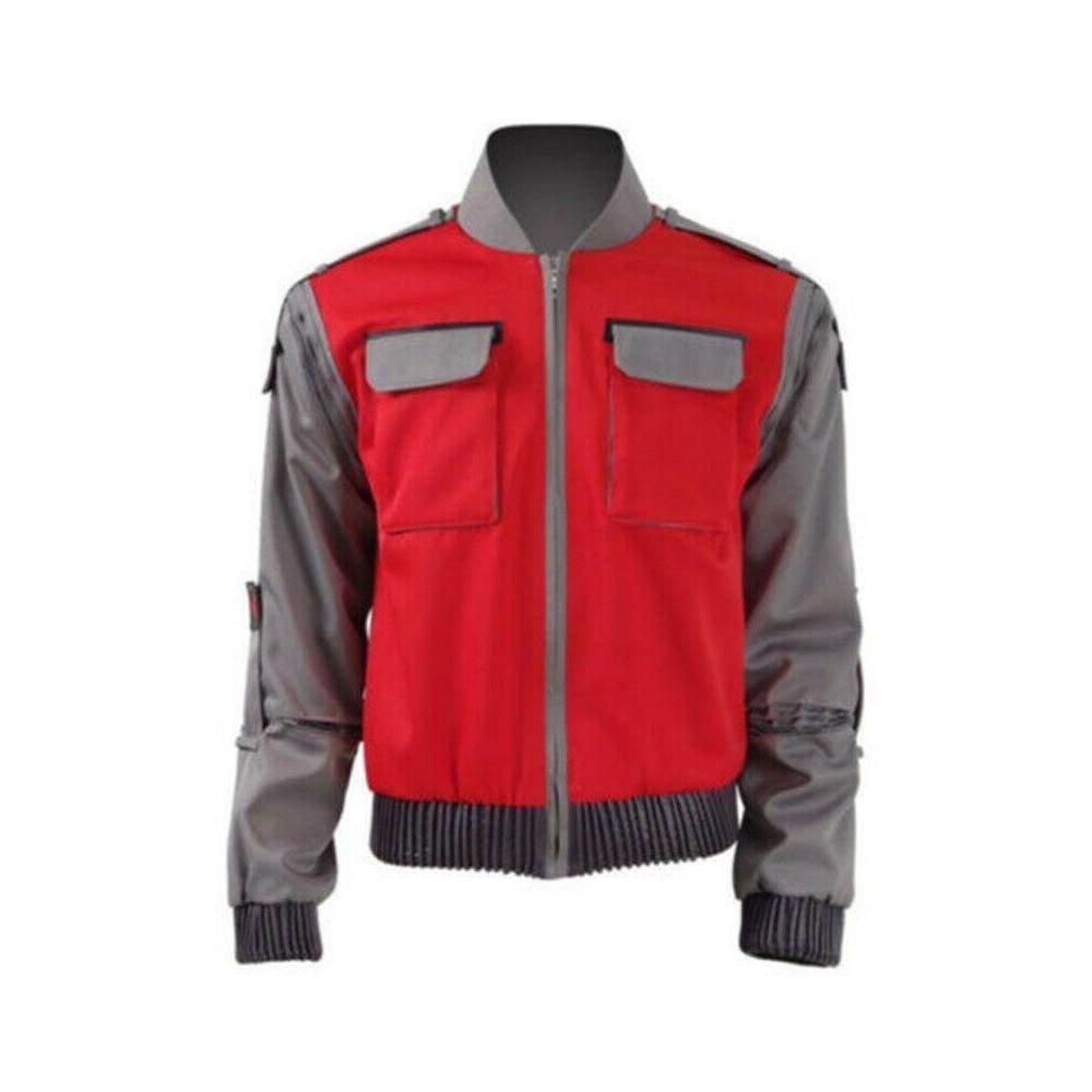 Marty McFly Back to the Future Costume Cosplay Party Carnival Jacket Adult - zzcosplay