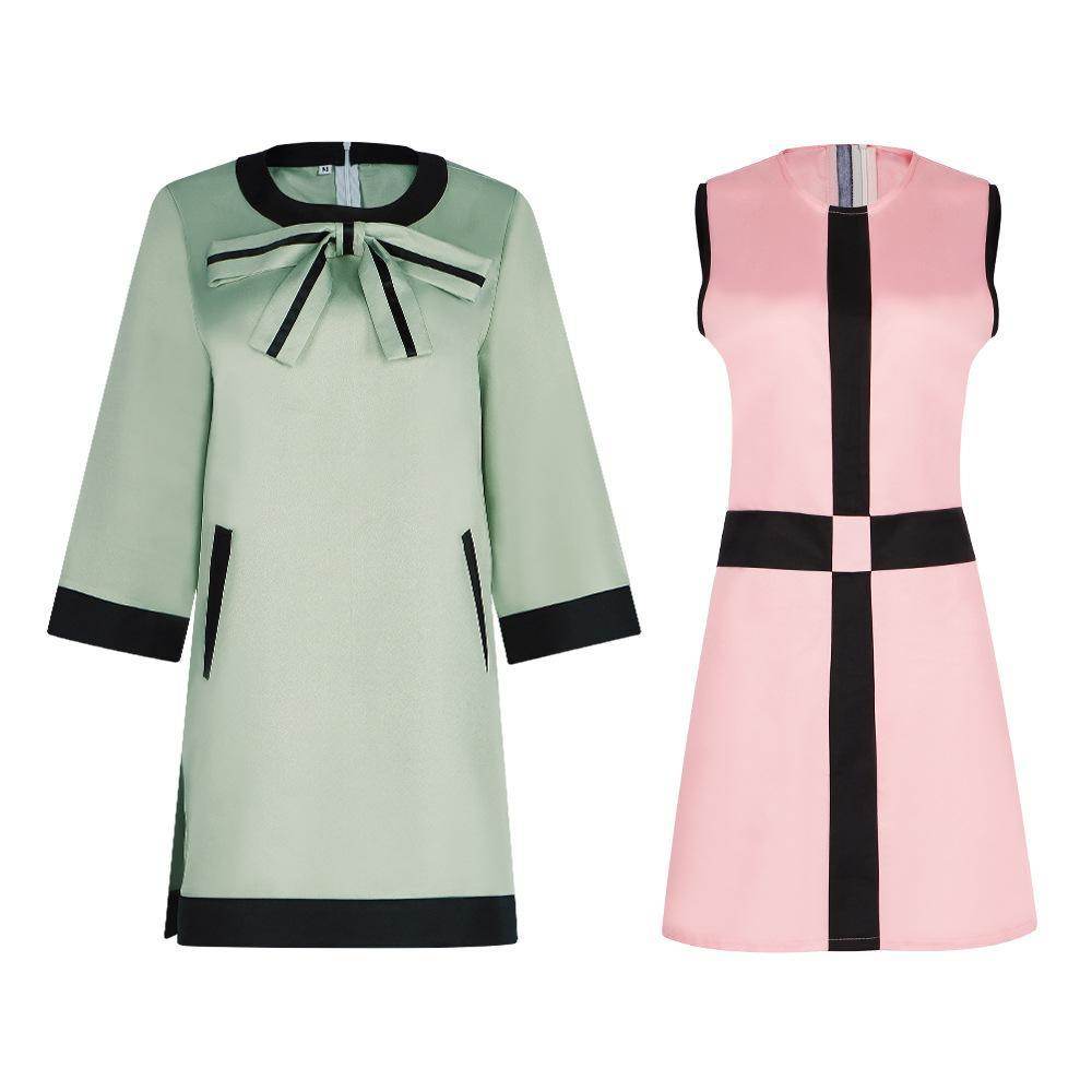 Movie The Queen's Gambit The same Beth Harmon dress cosplay for stage - zzcosplay